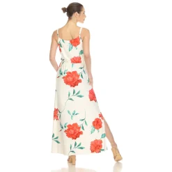 Floral Strap Maxi Dress