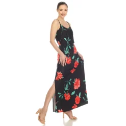 Floral Strap Maxi Dress