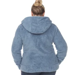 Hooded Sherpa Jacket - Plus
