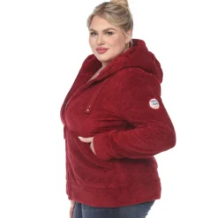 Hooded Sherpa Jacket - Plus