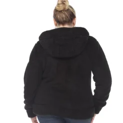 Hooded Sherpa Jacket - Plus