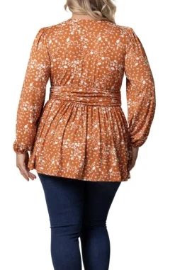 Leah Long Sleeve Tunic Top - Plus