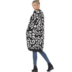 Leopard Print Open Front Cardigan