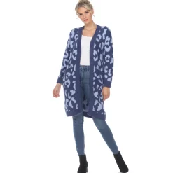 Leopard Print Open Front Cardigan