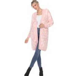 Leopard Print Open Front Cardigan
