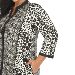 Leopard Print Shift Dress - Plus