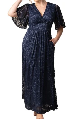 Luminous Sequin Lace Long Gown - Plus