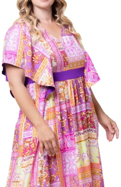 Mediterranean Breeze Maxi Dress - Plus