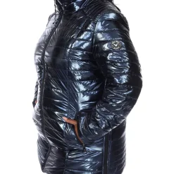 Metallic Puffer Coat - Plus