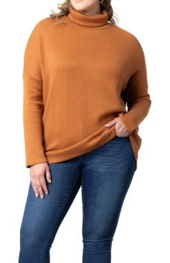 Paris Turtleneck Tunic Sweater - Plus