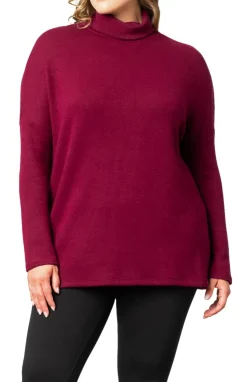 Paris Turtleneck Tunic Sweater - Plus