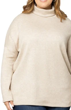 Paris Turtleneck Tunic Sweater - Plus