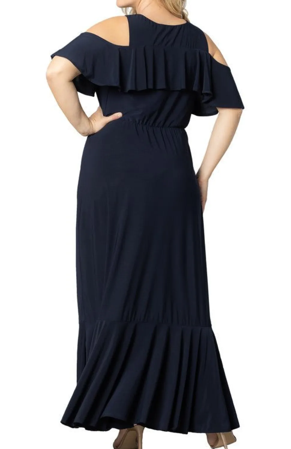 Piper Cold Shoulder Maxi Dress - Plus