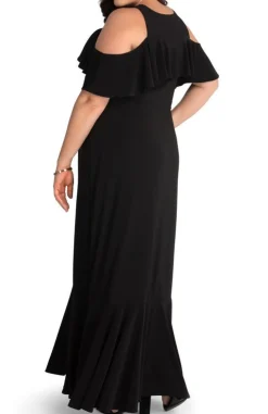 Piper Cold Shoulder Maxi Dress - Plus