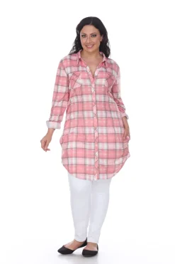 Piper Stretchy Plaid Tunic - Plus