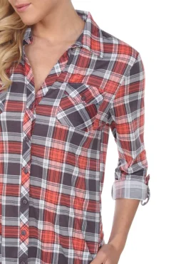 Piper Stretchy Plaid Tunic