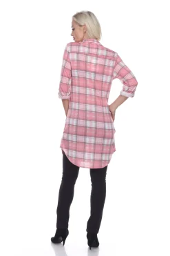 Piper Stretchy Plaid Tunic