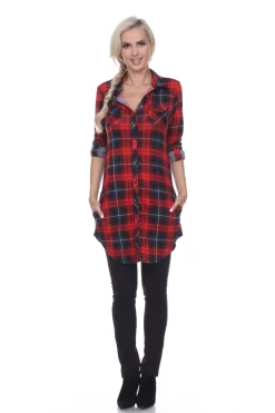 Piper Stretchy Plaid Tunic
