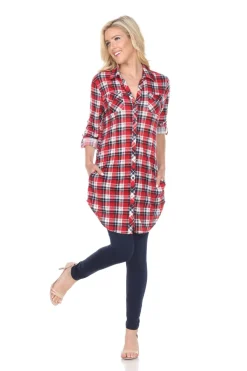 Piper Stretchy Plaid Tunic