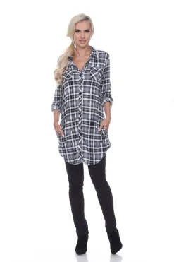 Piper Stretchy Plaid Tunic