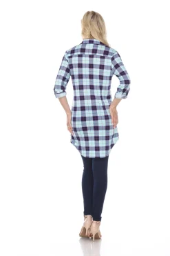 Piper Stretchy Plaid Tunic