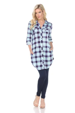 Piper Stretchy Plaid Tunic