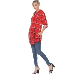 Plaid Tunic Shirt