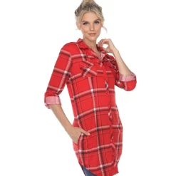 Plaid Tunic Shirt