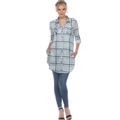 Plaid Tunic Shirt