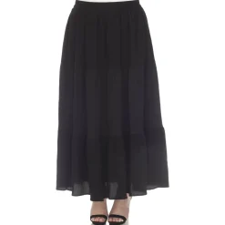 Pleated Tiered Maxi Skirt - Plus