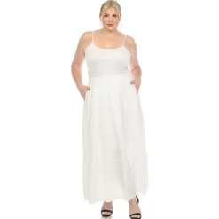 Pleated Tiered Maxi Skirt - Plus
