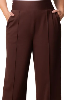 Polished Ponte Wide Leg Pants - Plus