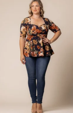 Posh Peplum Top - Plus