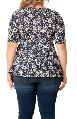 Posh Peplum Top - Plus