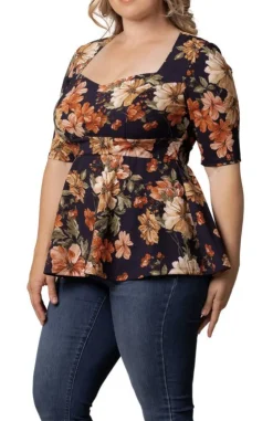 Posh Peplum Top - Plus