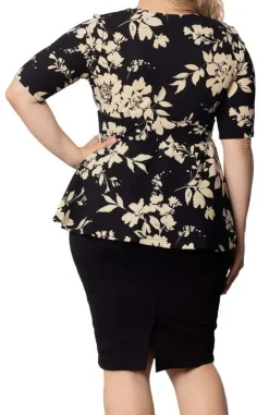 Posh Peplum Top - Plus