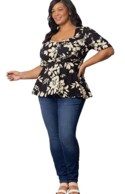 Posh Peplum Top - Plus