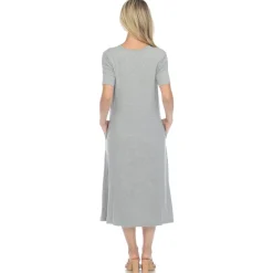 Short Sleeve Midi Dress