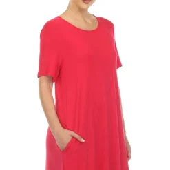 Short Sleeve Midi Dress