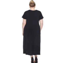 Short Sleeves Maxi Dress - Plus