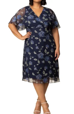 Sonnet Embroidered Cocktail Dress - Plus