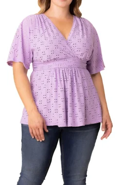Sunny Day Eyelet Top - Plus