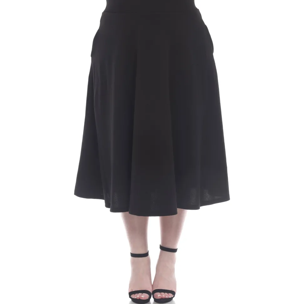 Tasmin Flare Midi Skirts - Plus