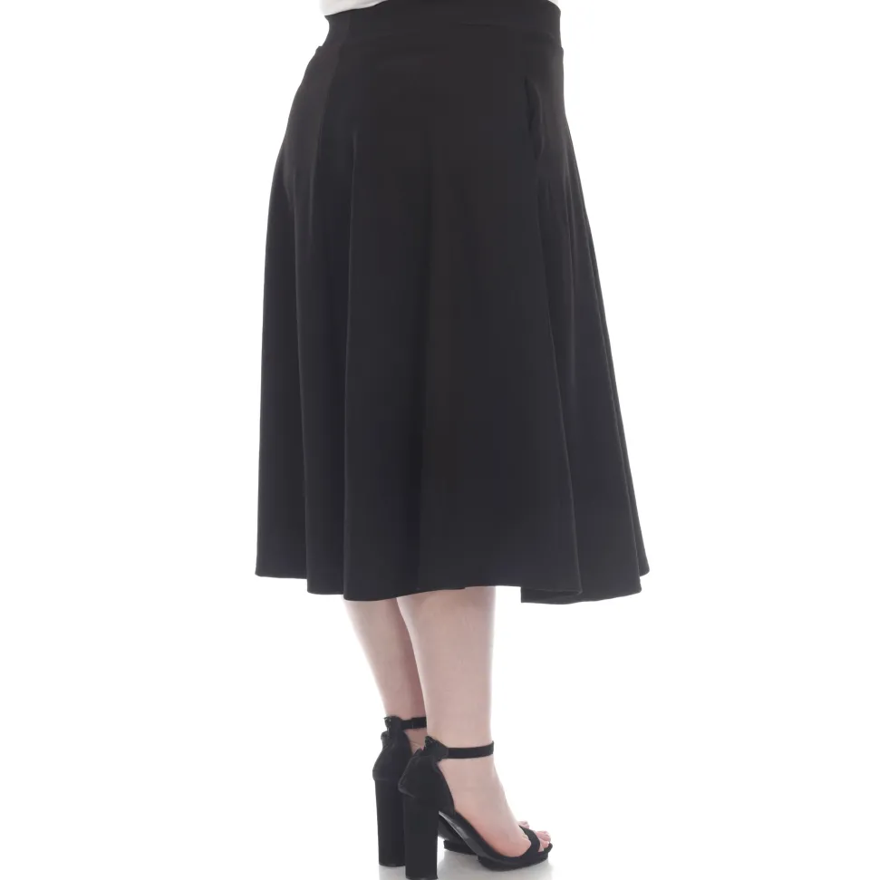 Tasmin Flare Midi Skirts - Plus