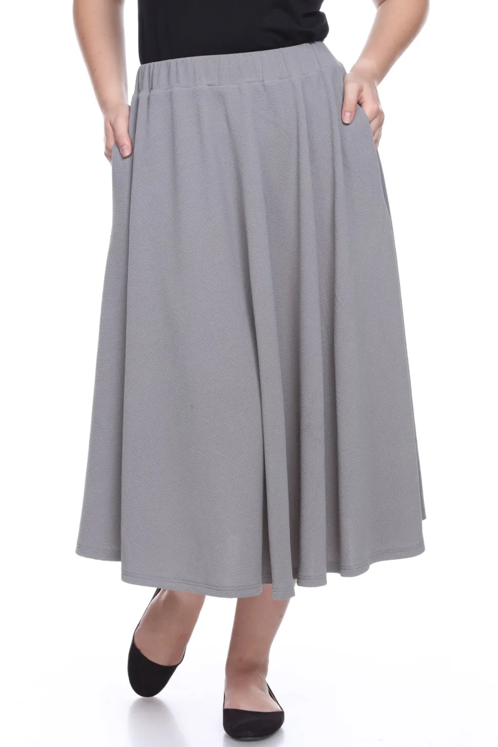 Tasmin Flare Midi Skirts - Plus