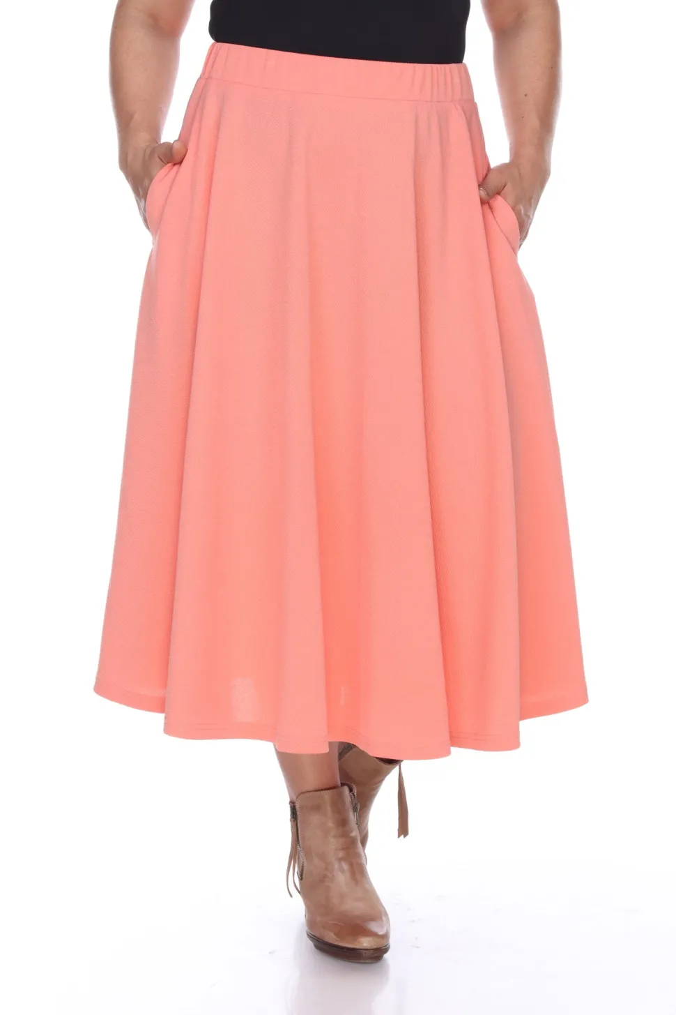 Tasmin Flare Midi Skirts - Plus