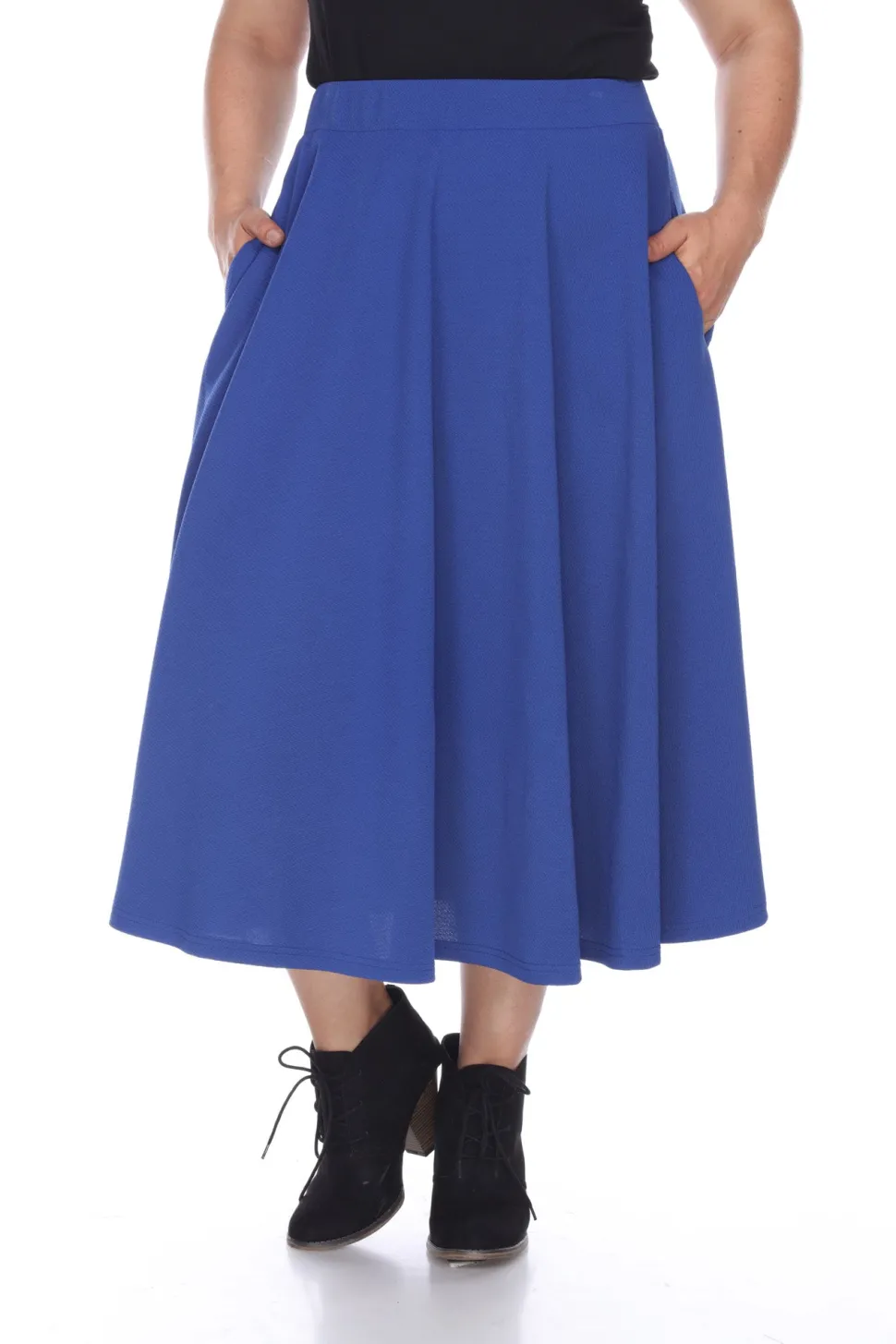 Tasmin Flare Midi Skirts - Plus