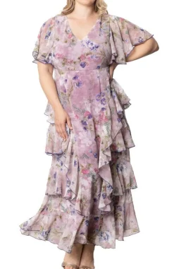 Tour de Flounce Chiffon Gown - Plus