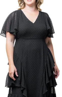 Tour de Flounce Chiffon Gown - Plus