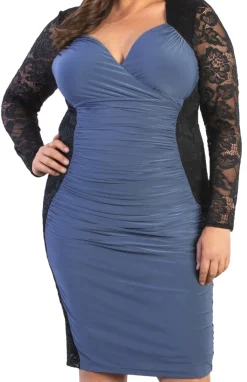 Valentina Illusion Dress - Plus